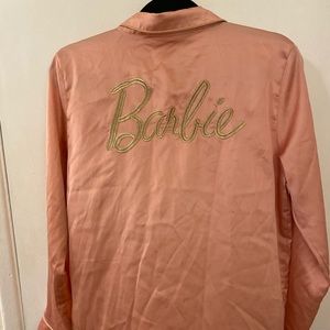 Missguided X Barbie Satin Pajama Short Set